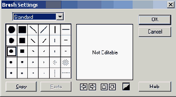 Диалоговое окно Brush Settings
