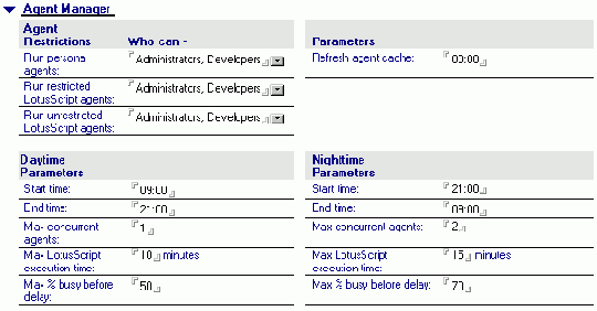 Серверная задача Agent Manager