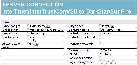 Connection - соединение между серверами