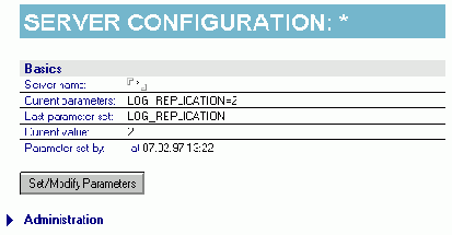 Configuration - управление значениями переменных в файлах NOTES.INI на серверах