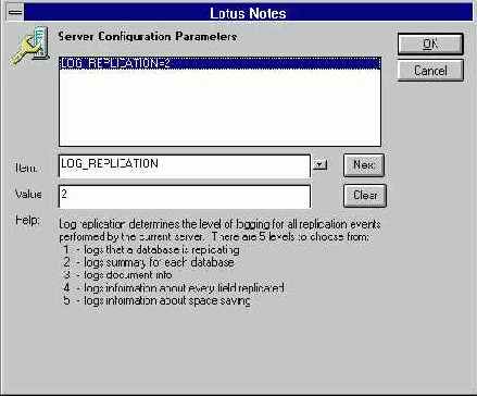 Configuration - управление значениями переменных в файлах NOTES.INI на серверах